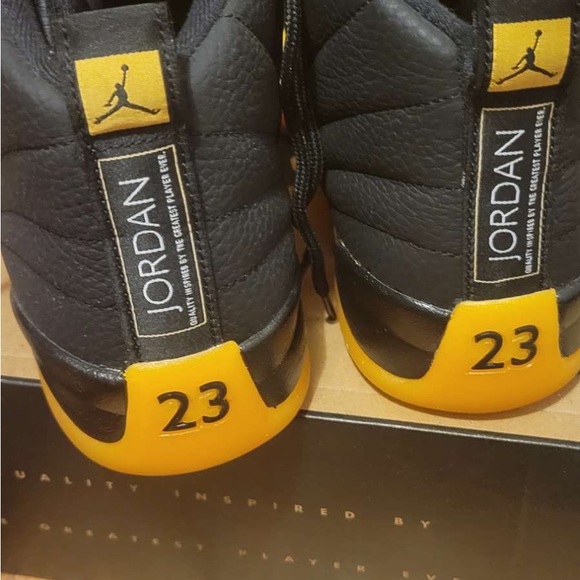 Jordan 12s Black and Yellow - Picture 3 of 3